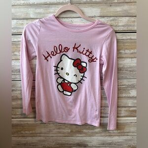 Girls  hello Kitty, long sleeve pink shirt, size girls large